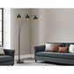 Cal Lighting Ellington 3 Lit arc floor lamp, , large