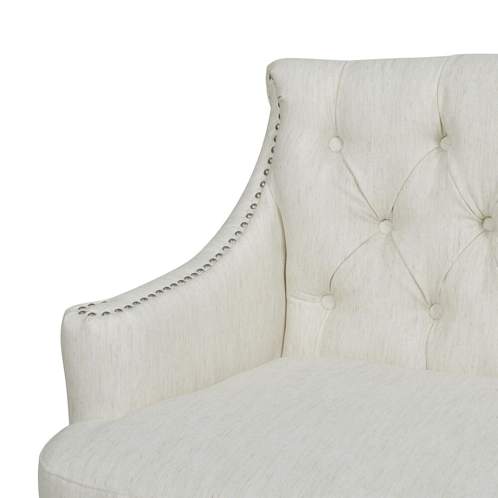 Jennifer Taylor Home Stella Stationary Settee in Natural White NFM