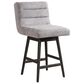 Armen Living Elias Swivel Counter Stool in Gray Oak, , large