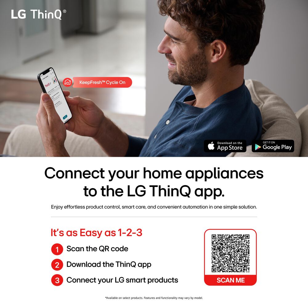 LG Counter-Depth MA with Zero Clearance 3-Door French Door Refrigerator with Thin Door Design, , large