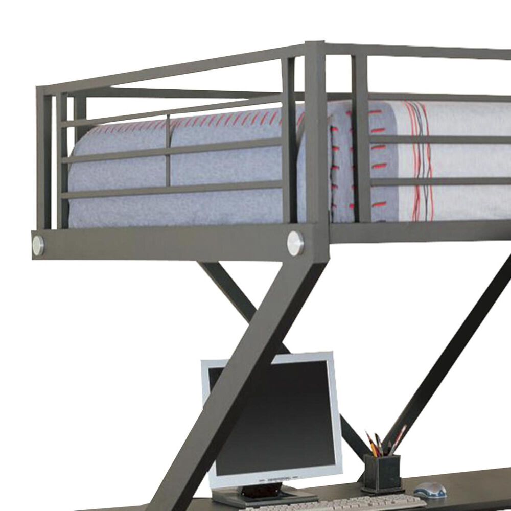 Pacific Landing Full Loft over Workstation Bunk Bed NFM