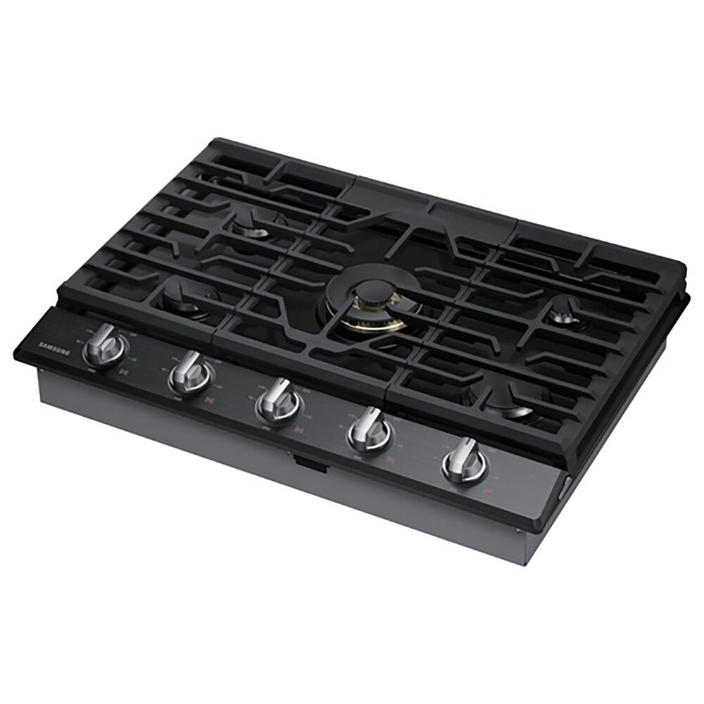Samsung 2-Piece Kitchen Package with 30&quot; Stainless Steel Single Wall Oven and 36&quot; Black Stainless Steel Smart Gas Cooktop, , large