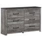 Ashley Bronyan 4-Piece Queen Bedroom Set in Dark Gray, , large