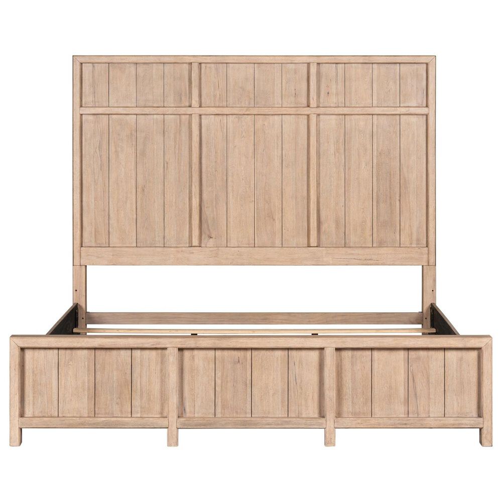 Belle Furnishings Proximity Place King Panel Bed with Two Nightstands in Barley Buff, , large