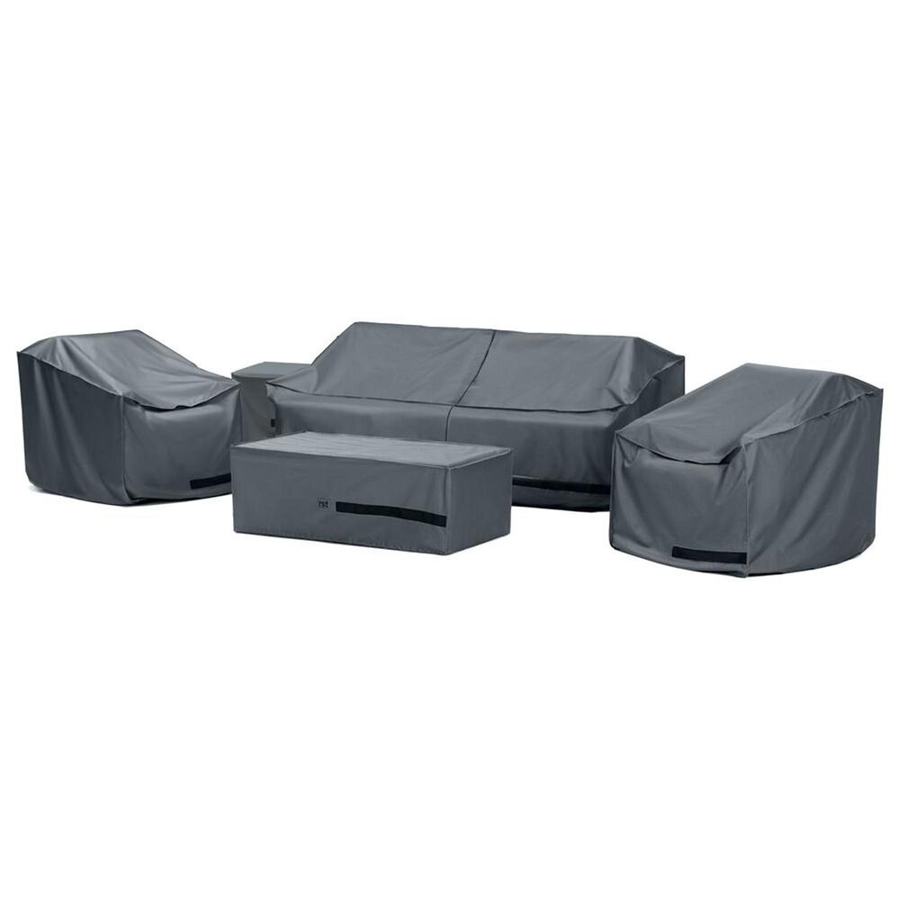 RST Brands Cannes 6-Piece Patio Club Chair Cover Set in Gray, , large