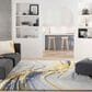 Nourison Prismatic PRS24 3"9" x 5"9" Grey and Gold Area Rug, , large