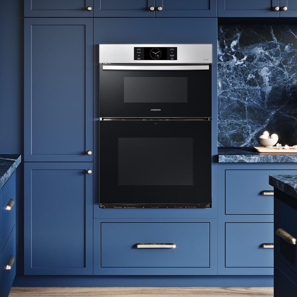Samsung Bespoke 30&quot; Microwave Combination Wall Oven with Flex Duo in Stainless Steel, , large