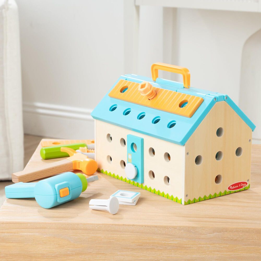 Melissa &amp; Doug Build A House Tool Box Playset, , large