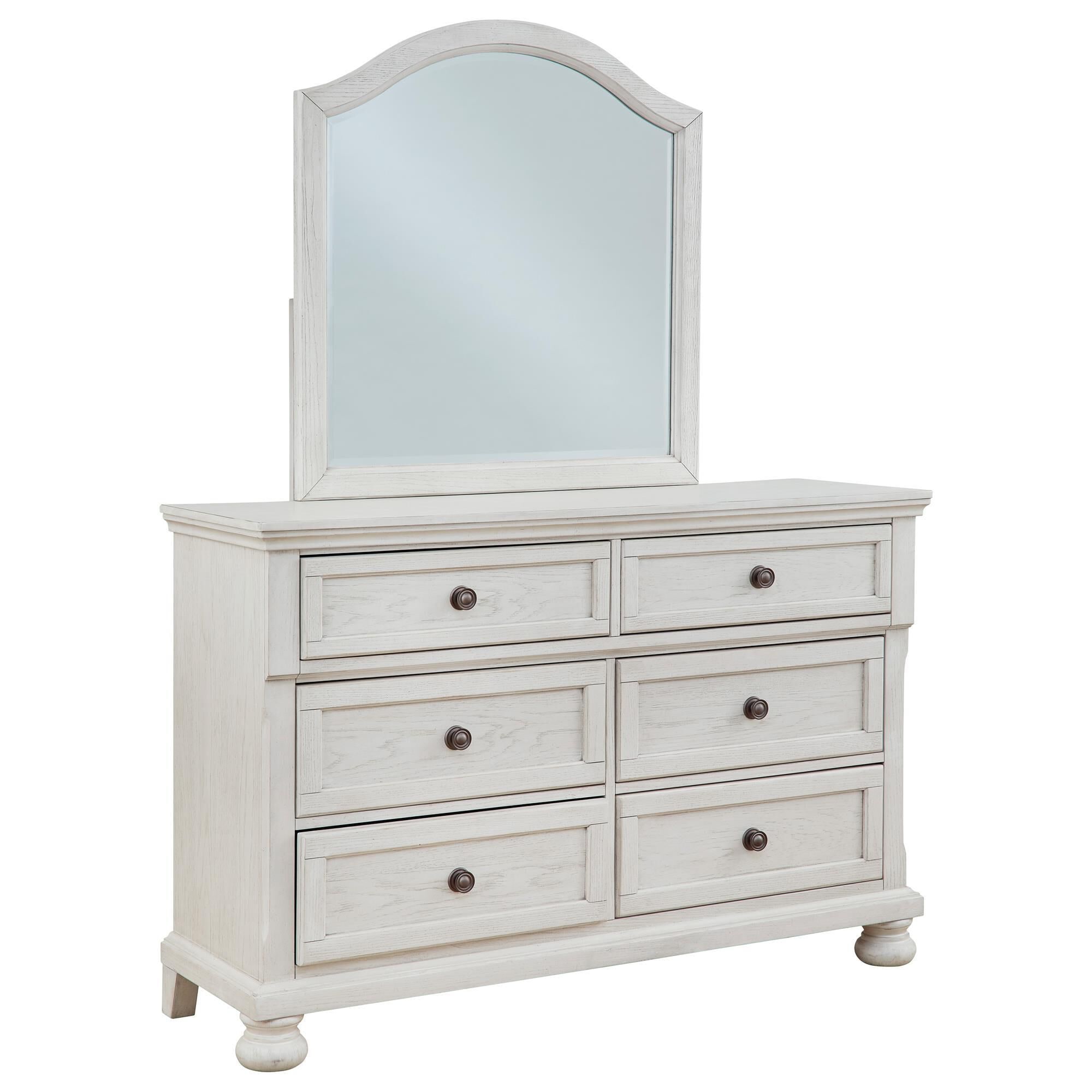 Antique white dresser on sale with mirror