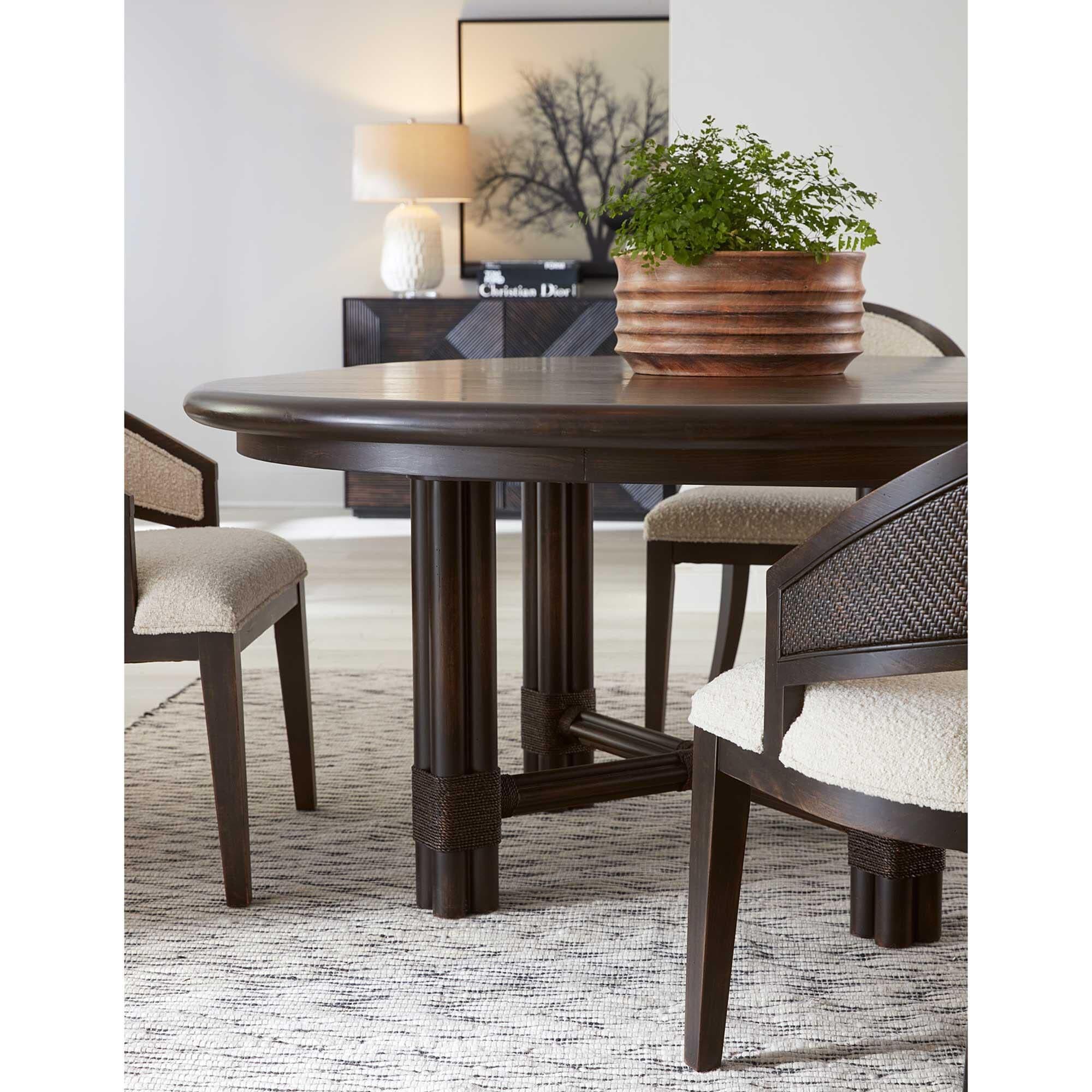 Black rattan round table and chairs sales