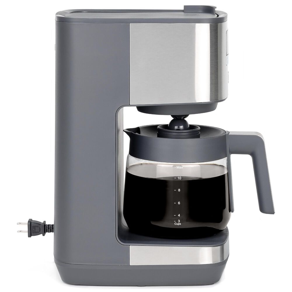 GE Appliances 12-Cup Drip Coffee Maker with Glass Carafe in Stainless Steel, , large