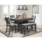 Ashley Tyler Creek Counter Height Bench in Grayish Brown, , large
