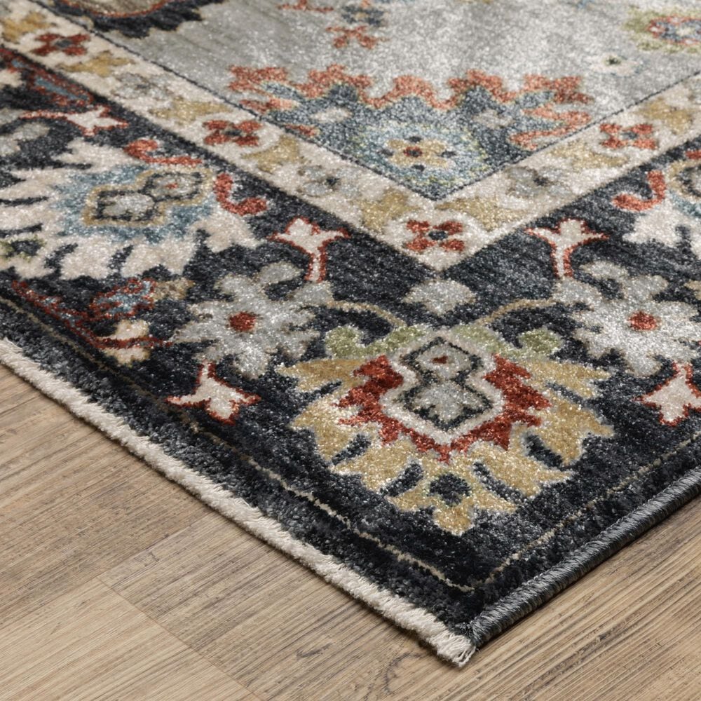 Oriental Weavers Eliana ELI08 Blue and Multicolor 2&#39;3&quot; x 7&#39;6&quot; Runner, , large