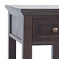 Waltham Brentwood Chair Side Table with in Arbor Oak, , large