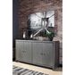 Signature Design by Ashley Rock Ridge Accent Cabinet in Gunmetal, , large