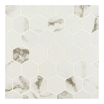 MS International Pietra Statuario Matte 12" x 12" Porcelain Mosaic Sheet, , large