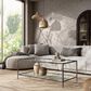 Furniture of America Lalia Coffee Table with Tempered Glass Top and Open Storage Shelf in Gun Metal, , large