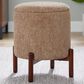 Lumisource Daniella Storage Ottoman in Brown, , large