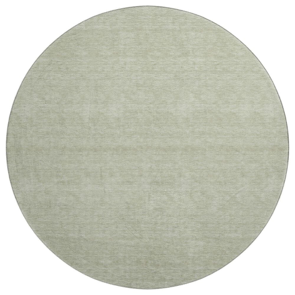 Dalyn Rug Company Soft Essentials Solid Celery 8" Round Area Rug, , large