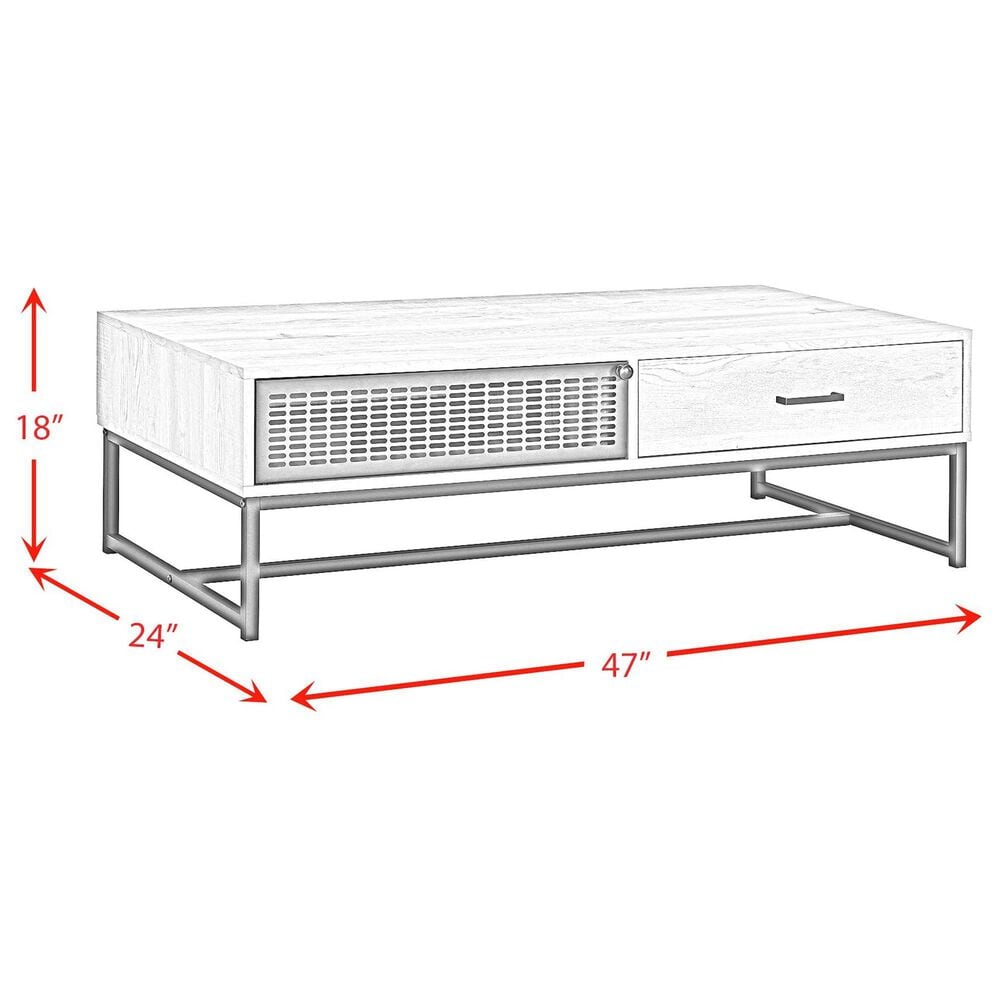 Mayberry Hill Tatiana Coffee Table in Grey and Black, , large