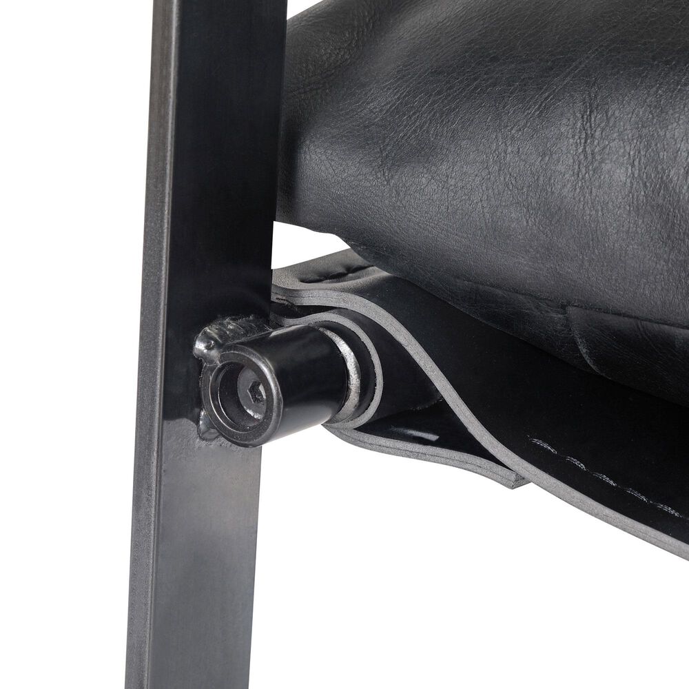 Moe&#39;s Home Collection Connor Leather Club Chair in Black, , large
