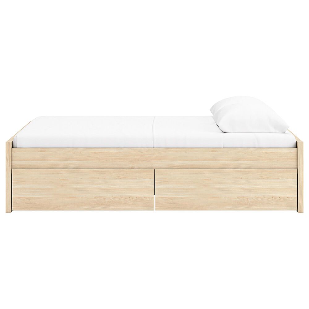 Ashley Onita Queen Platform Bed with 2 Side Storage in Natural, , large