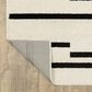 ROW by Oriental Weavers Quinn Striped Beige and Black 2" x 7" Runner, , large
