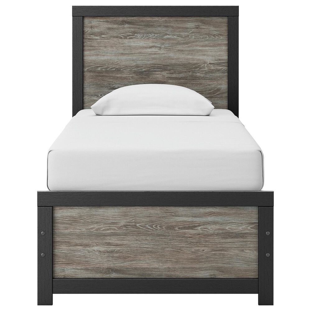 Ashley Broachmyn 5-Piece Twin Bedroom Set in Black and Gray, , large