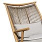 Hearth and Haven Outdoor Rocking Chair with Woven Backrest and Cushions in Light Gray, , large