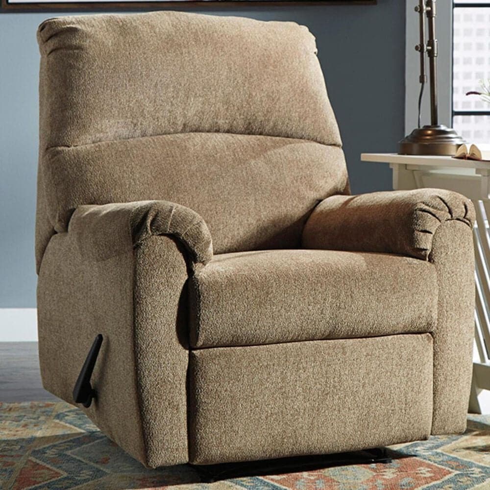 Ashley Nerviano Manual Zero Wall Recliner in Mocha, , large