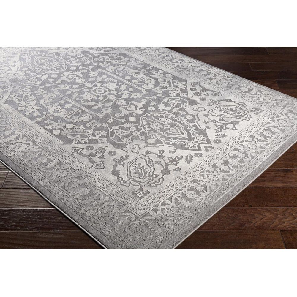 Surya Tibetan TBT-2300 5&#39;3&quot; x 7&#39;6&quot; Charcoal, Ivory and Khaki Area Rug, , large