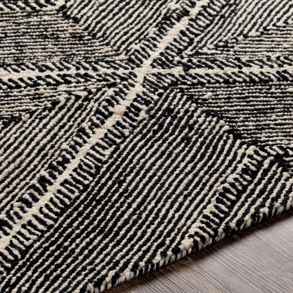 Surya Maroc MAR-2322  2&#39; x 3&#39; Black and Beige Area Rug, , large