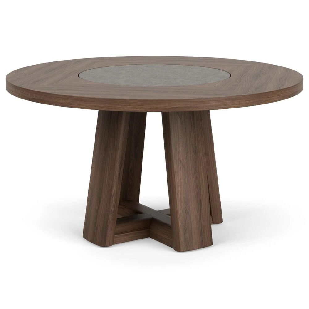 Riverside Furniture Delia 5-Piece Round Dining Set in Nouveau Walnut, , large