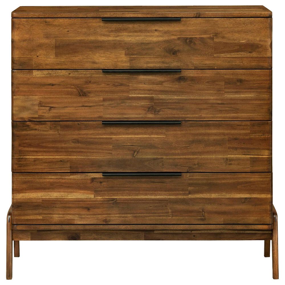 LH Imports Remix 4-Drawer Chest in Estelle Brown, , large