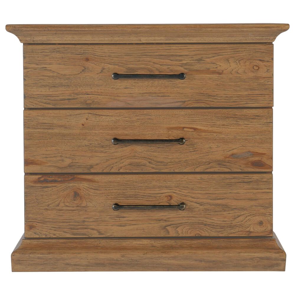 Hooker Furniture Big Sky 34&quot; 3-Drawer Nightstand in Vintage Natural, , large