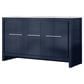 Lexora Home Lafarre 60" Double Bathroom Vanity in Navy Blue with 2 cm White Quartz Top and Rectangular Sinks, , large