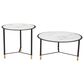 Zuo Modern Davis Coffee Table in Black, White, Black and Gold (Set of 2), , large