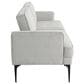 Lifestyle Solutions Paulie Convertible Sofa with Gray Cushion in Black, , large