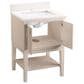 Kohler Seagrove 24" Single Bathroom Vanity in Light Clay with 3 cm White Quartz Top and Rectangular Sink, , large
