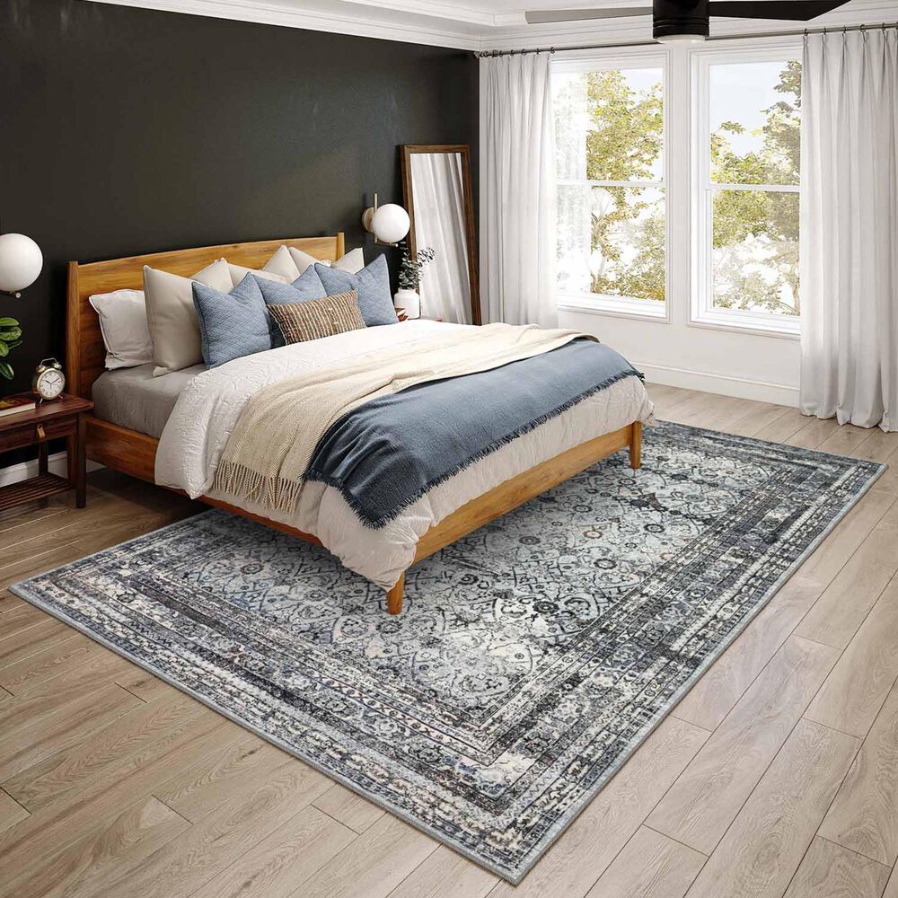 Dalyn Rug Company Jericho JC7 9&#39; x 12&#39; Pewter Indoor/Outdoor Area Rug, , large