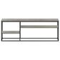 HOMLUX 60" TV Stand with 2 Open Storage Shelves in French Oak Grey, , large