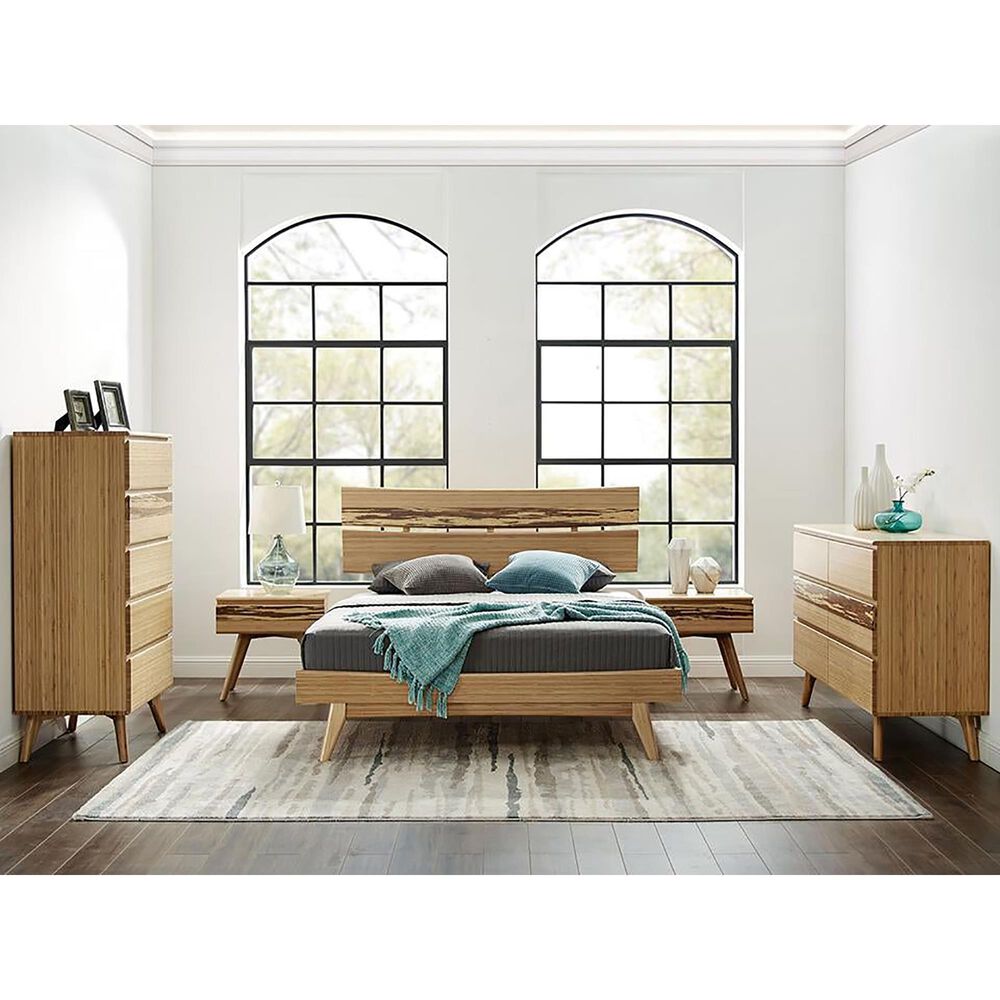 Natural Bamboo Furnishings 6 Drawer Double Dresser in Caramelized, , large