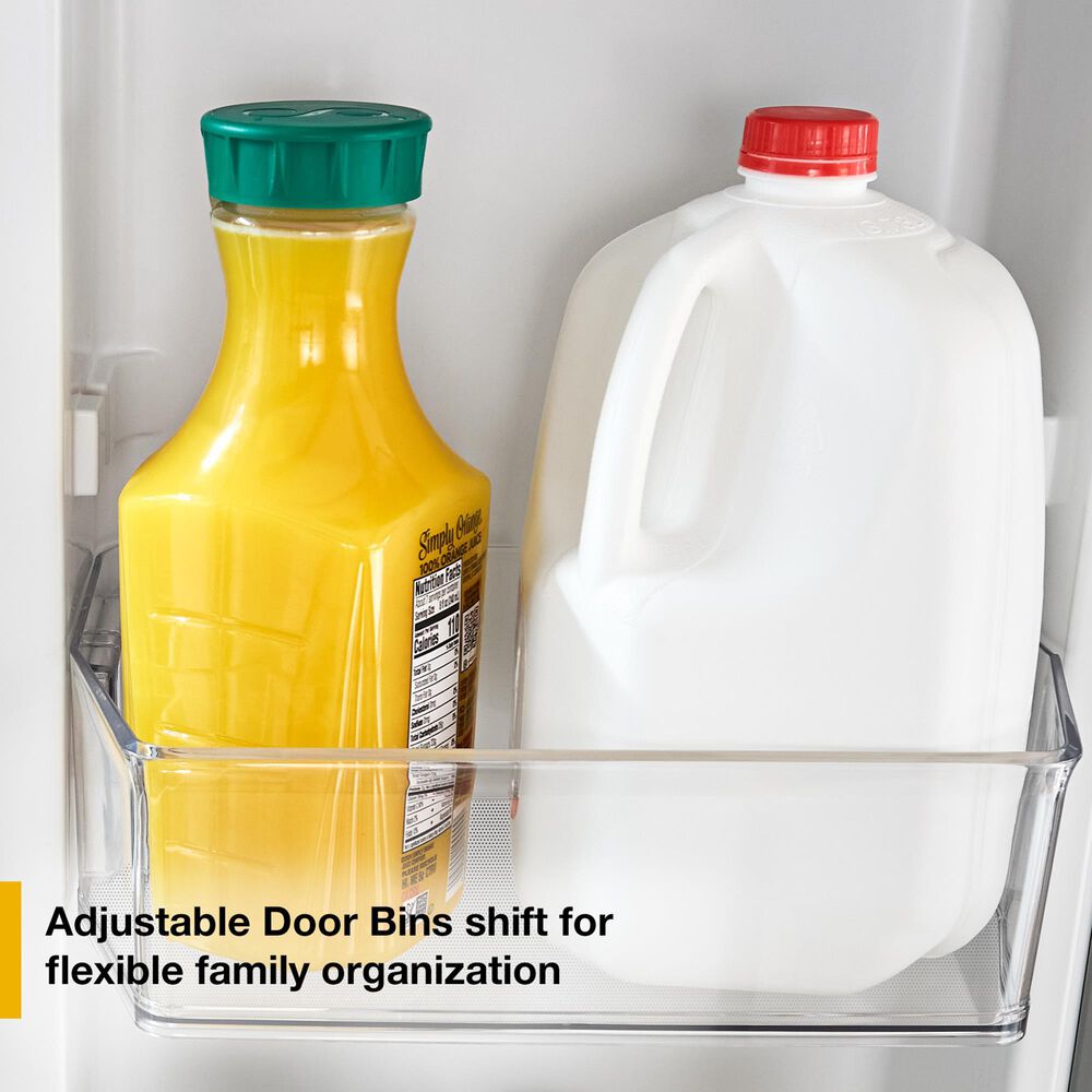 Whirlpool 19.2 Cu. Ft. Wide Top Freezer Refrigerator with Total Coverage Cooling in White, , large