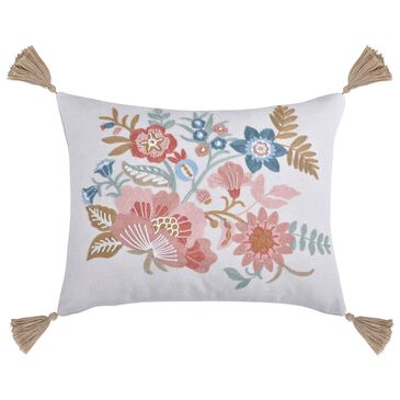 Levtex Lottie 12" x 24" Lumbar Throw Pillow in Blush, Green, Teal, Sienna, Ochre and Cream, , large