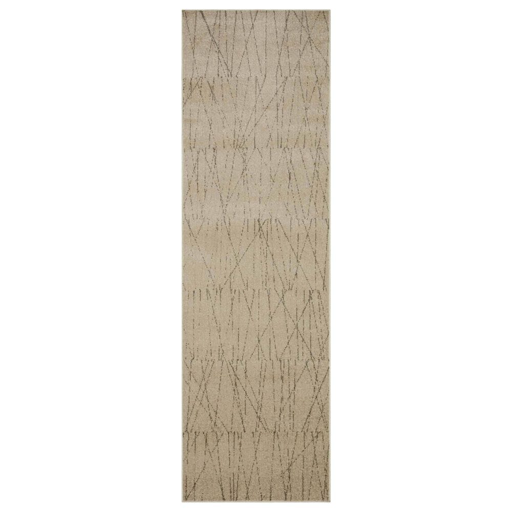 Loloi II Bowery 2'3" x 7'6" Beige and Pepper Runner, , large