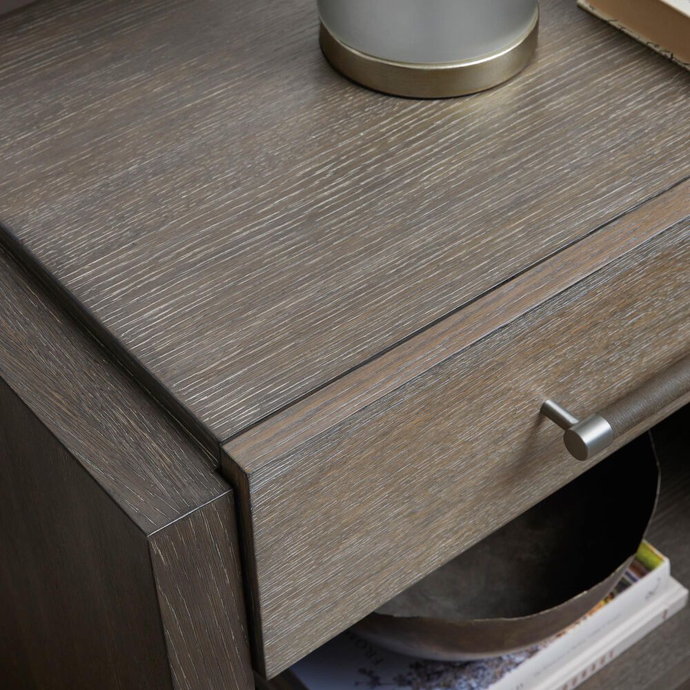 Nicolette Home Anderson Park Dark 1-Drawer Nightstand in Moose Trail and Frontier Brown, , large