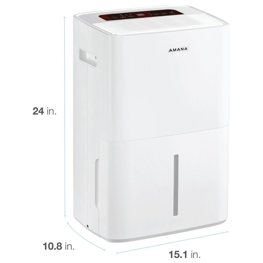 Amana 50-Pint Dehumidifier in White, , large