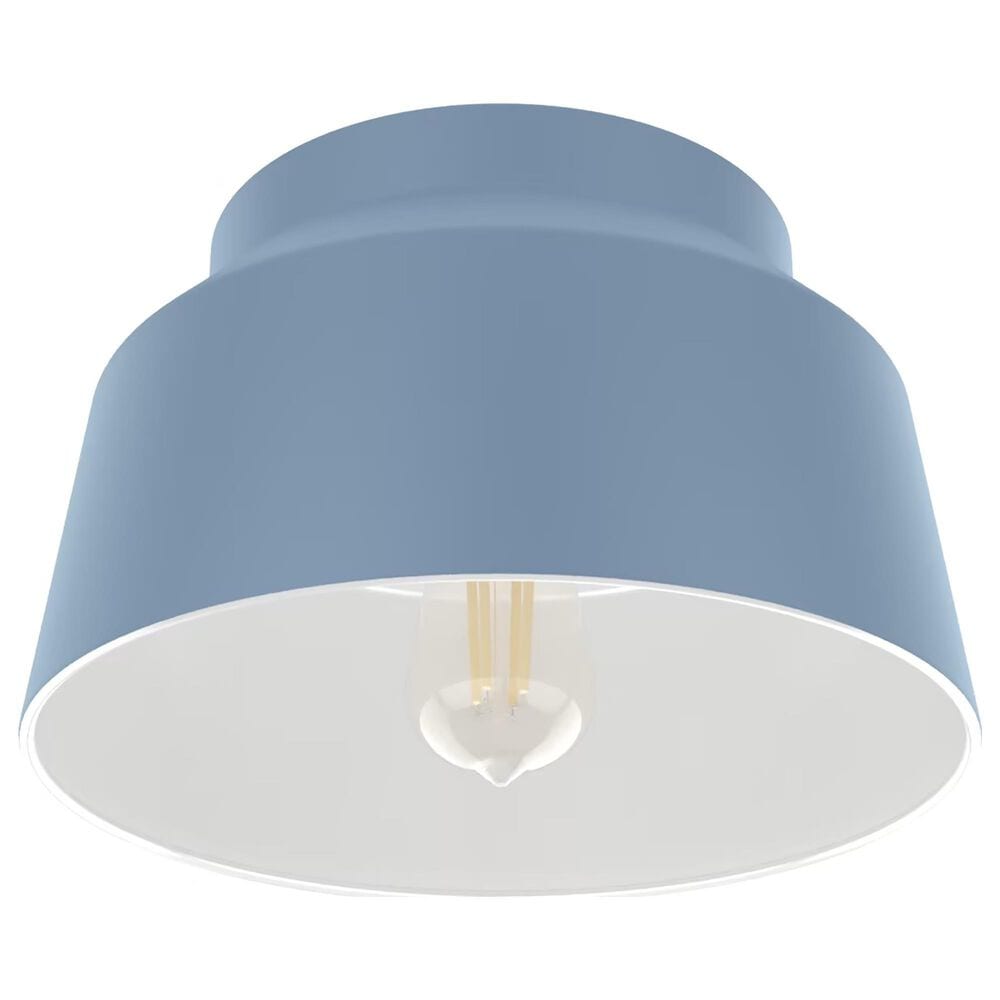 Hunter Cranbrook 1-Light Flush Mount in Indigo Blue, , large