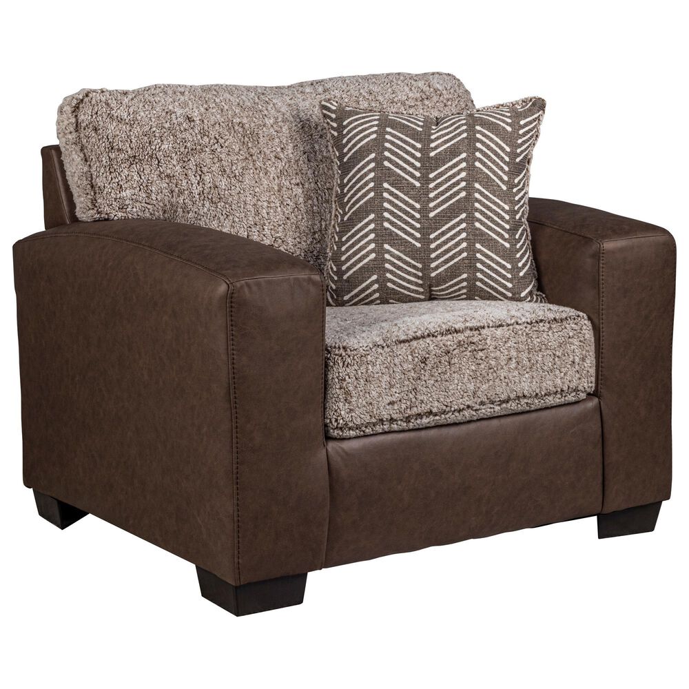Arapahoe Home Shearling Accent Chair in Fawn, , large