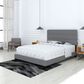 Accent Sicily Queen Upholstered Platform Bed in Grey, , large